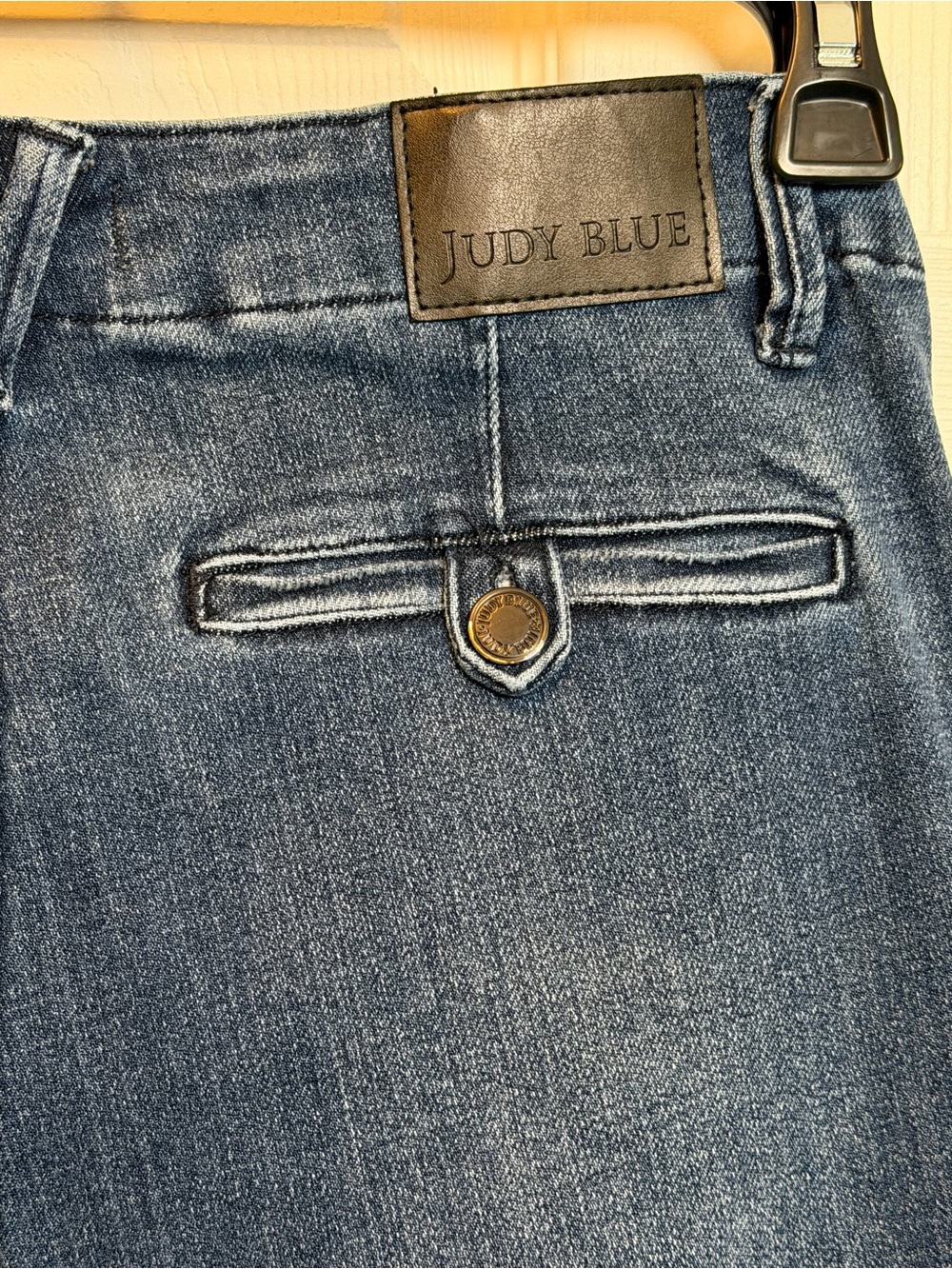 Judy Blue Trouser Bootcut Jeans 11/30 High Rise Stretch Dark Wash Denim - Picture 9 of 13